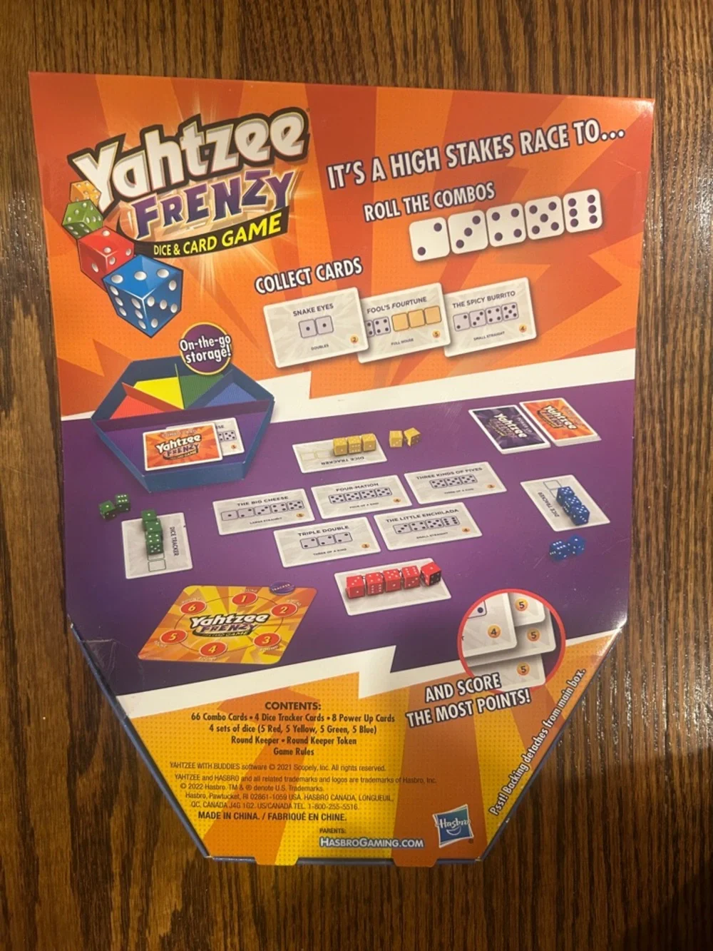 Yahtzee Frenzy Dice & Card Game Roll & Race Free-For-All Incl 20 Dice NEW